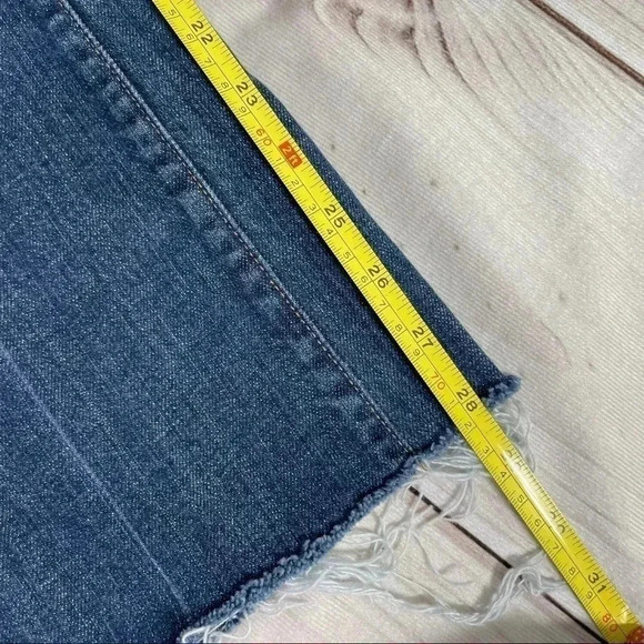 7 For All Mankind Raw Cuffs Blue Jeans Sz 29 - Picture 14 of 15